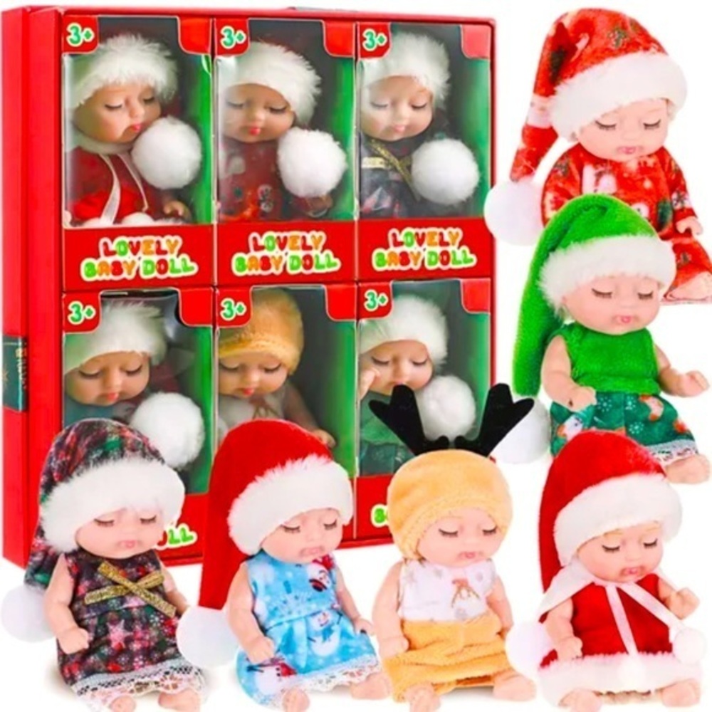 4 Inch Mini Baby Dolls 6 pcs Gift Set 4 Inch Mini Baby Dolls Cute Small Toys
